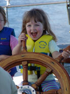 young-girl at helm of ViVA