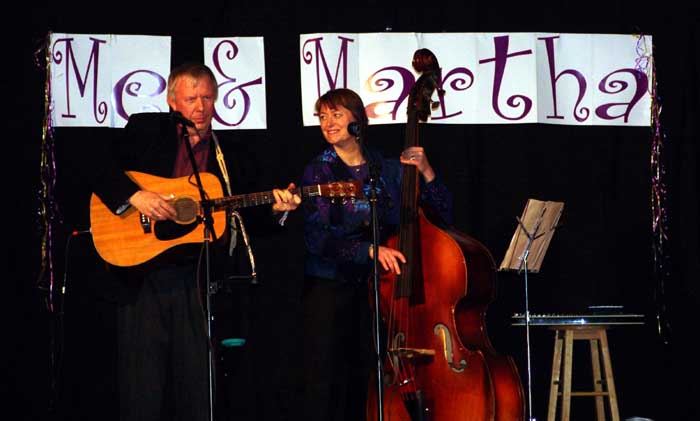 picture of me & martha on stage